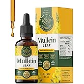 HERBAMAMA Mullein Drops for Lungs - Vegan Lung Cleanse with Mullein Leaf Extract, Echinacea Tincture & Licorice - Non-GMO, Alcohol & Sugar-Free Respiratory Support Supplement - 28-Day Supply