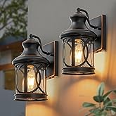 Laplusbelle 2-Pack Outdoor Wall Lights, Porch Lights, Waterproof Outdoor Wall Sconce, Exterior Light Fixture Oil-Rubbed Bronz