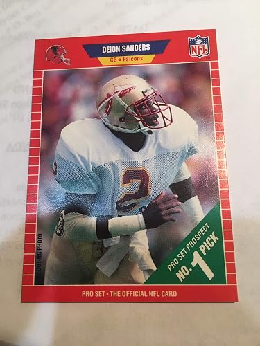 Amazon Authentic 1989 Pro Set Deion Sanders Falcons Rookie 