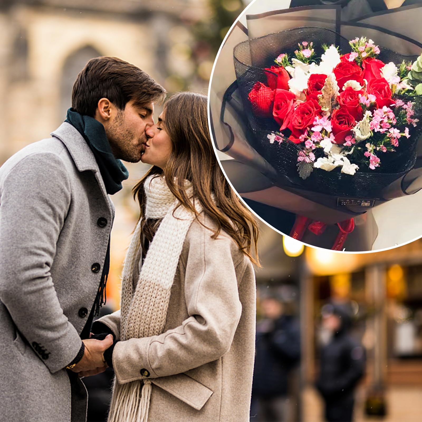 Kosotody 20 Sheets Frosted Flower Wrapping Paper Black Line Waterproof Florist Bouquet with Ribbon for Bouquets DIY Crafts Packaging Bouquet, 22.8x22.8 inch (Black), KOS039-FROSTWRAPSWHITE