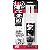 J-B Weld 50139 Plastic Bonder Body Panel Adhesive and Gap Filler Syringe - Black - 25 ml