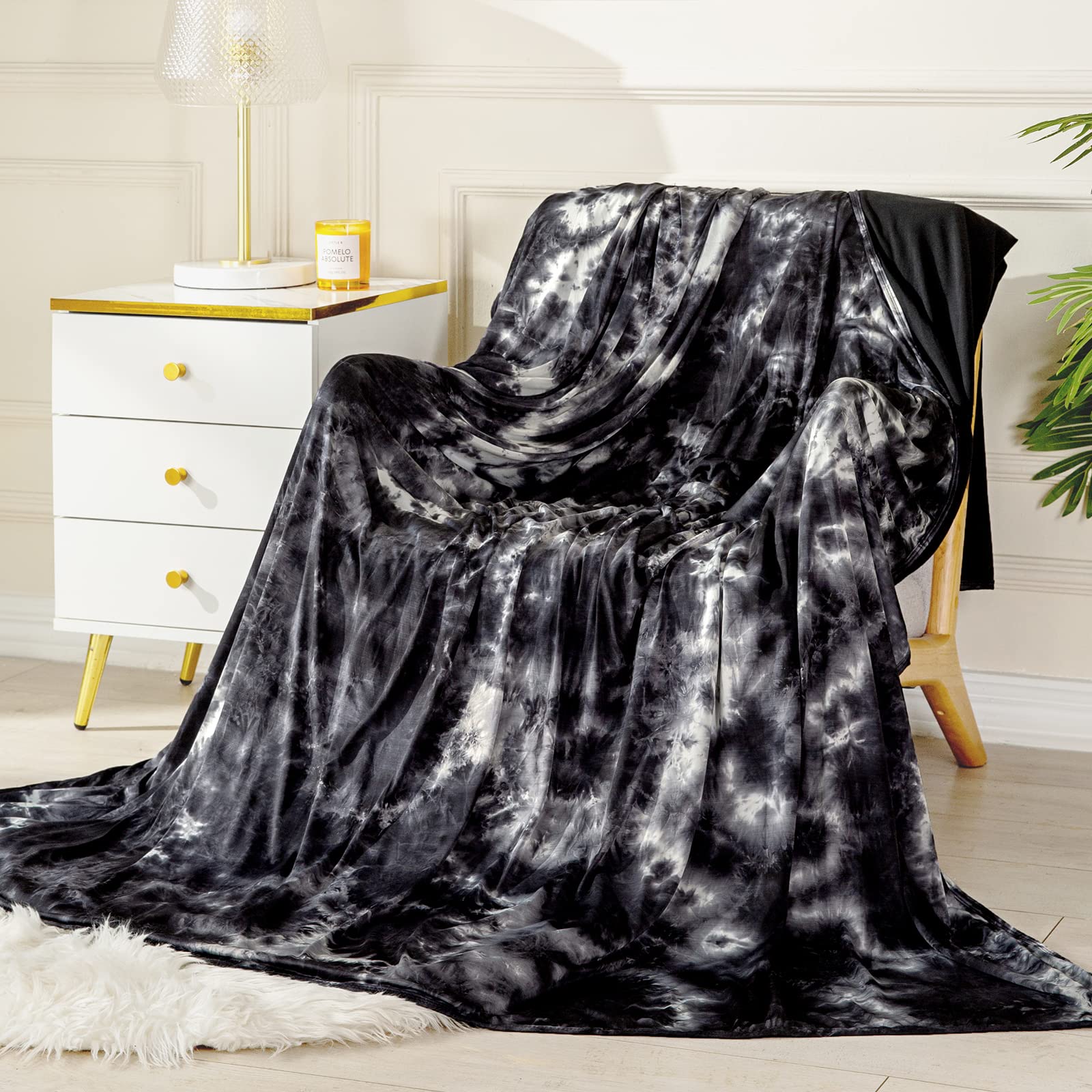 Photo 1 of Topcee Cooling Blanket (90"x104"King Size) for Hot Sleepers,Absorbs Heat to Keep Body Cool for Night Sweats,100% Oeko-Tex Certified Cool Fiber,Breathable,Comfortable, Hypo-Allergenic, All-Season.