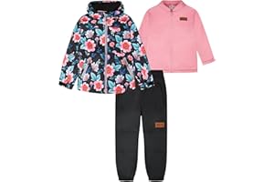 Deux par Deux Girl 3 in 1 Two Piece Mid- Season Outerwear Set