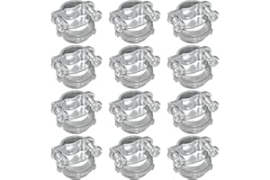 Qlvily 12 Packs 1/2" NM Clamp Type Cable Connectors for Metallic Conduit Protect Cables, Zinc