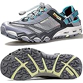 HUMTTO Men's Amphibious Water Shoes - Hiking Sandals for Men Outdoor Water Sandal Closed Toe Non-Slip River Shoes Summer Quick Drying Aqua Shoe