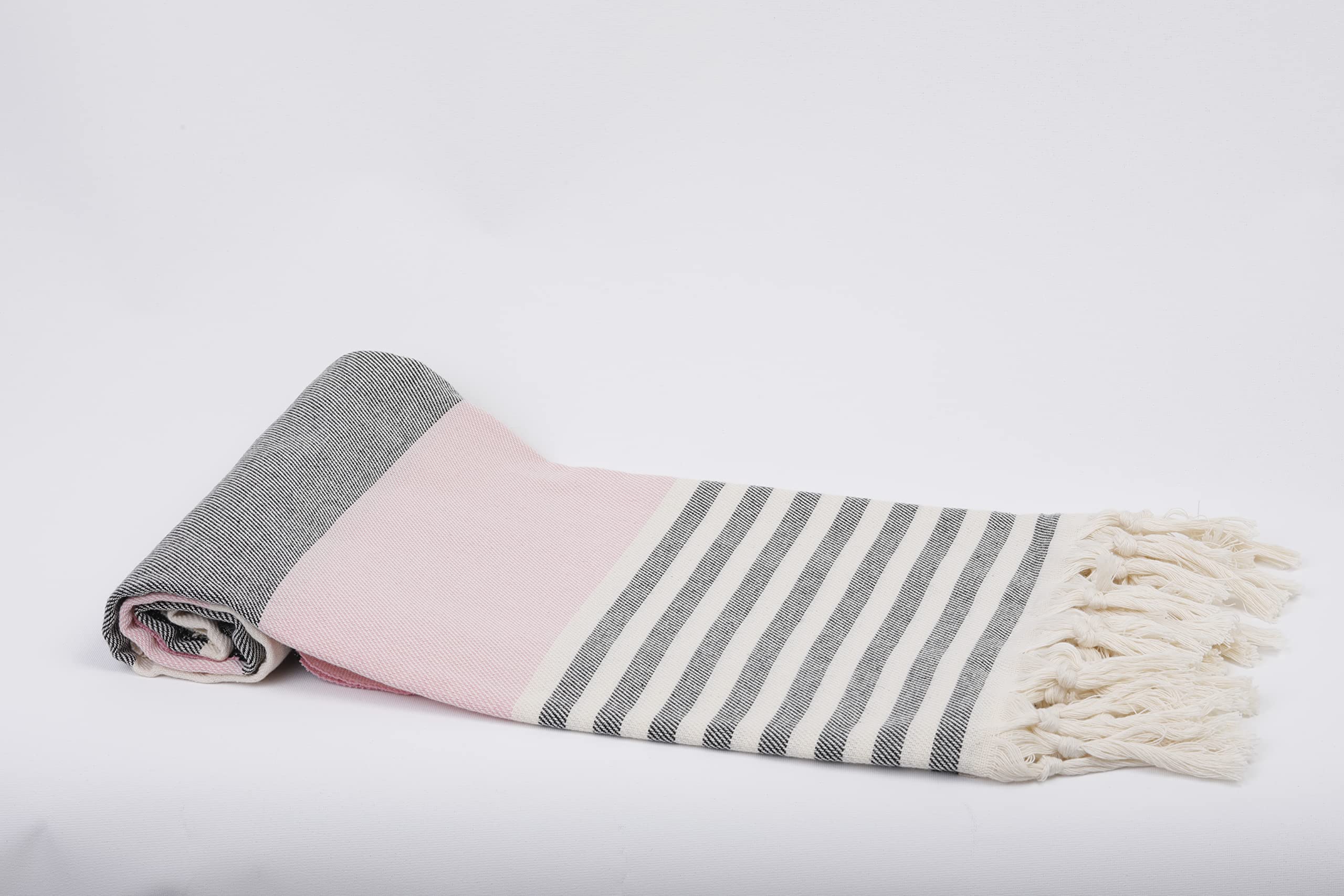 Turkish Beach Towel Peshtemal Bath Towels Hammam Towels quick dry, Absorbent and lightweight, for bath, gym, yoga, Sauna, Spa, Picnic & Beach, 100% Cotton - 100 x 180 cm (Multicolored, Lima)