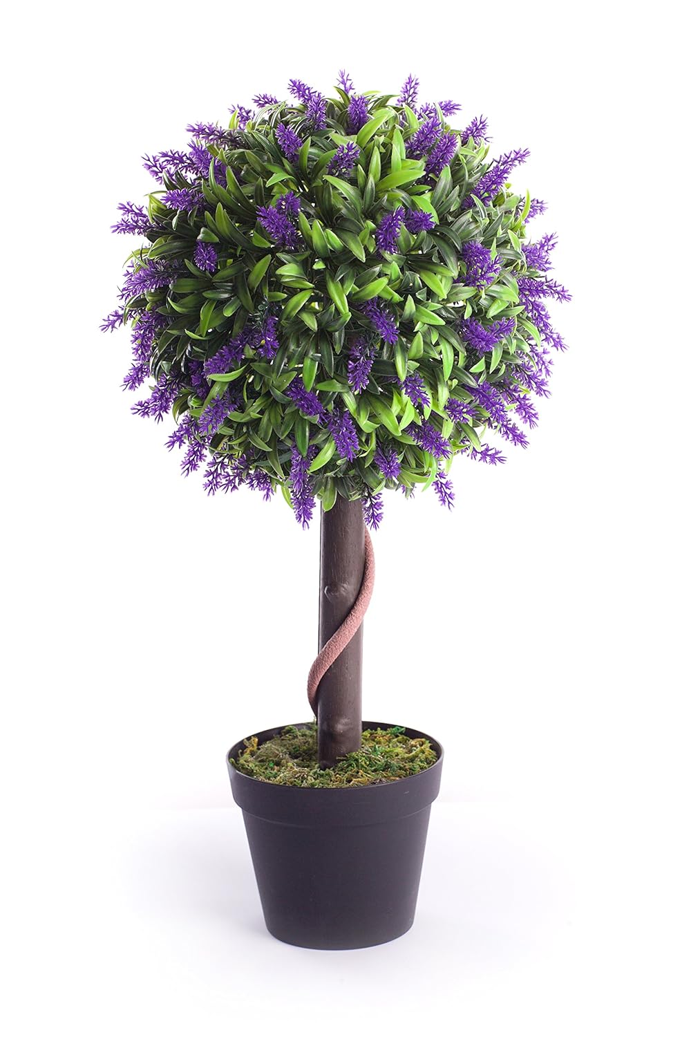Blue Best Artificial 2ft 60cm Lavender Ball Tree Plant Garden Office Conservatory Tropical Indoor Outdoor