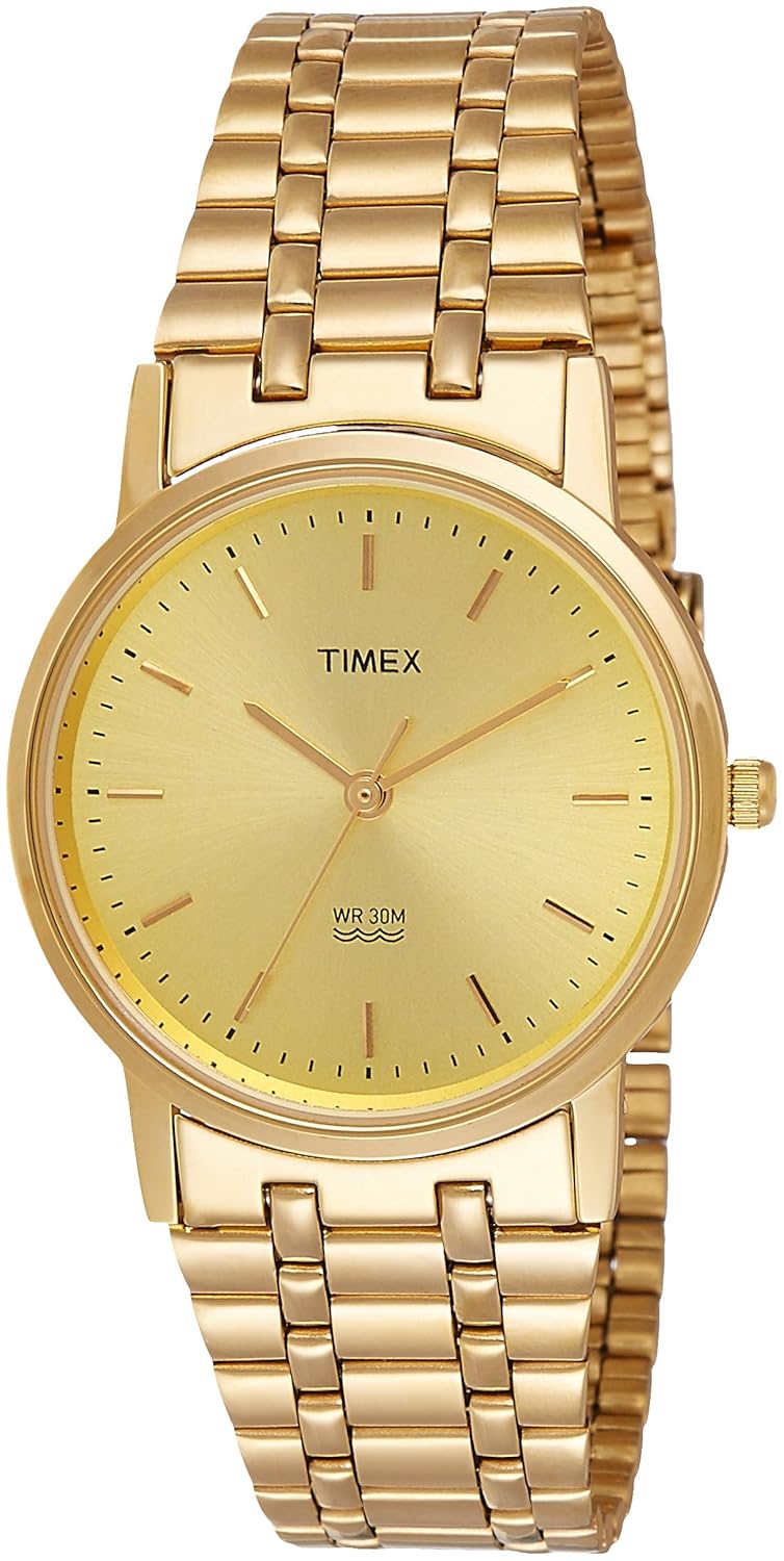 timex gold watch mens