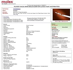Molex 6 Circuit Wire Connector - 5 Complete