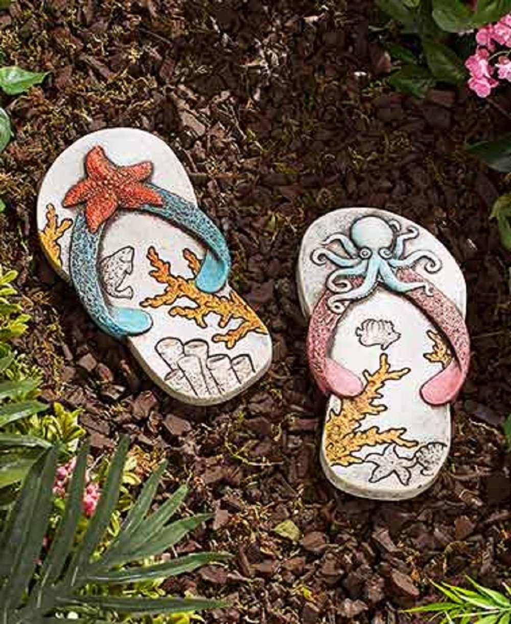 Amazon.com : Garden Ridge Garden Stepping Stones Kit Country Garden