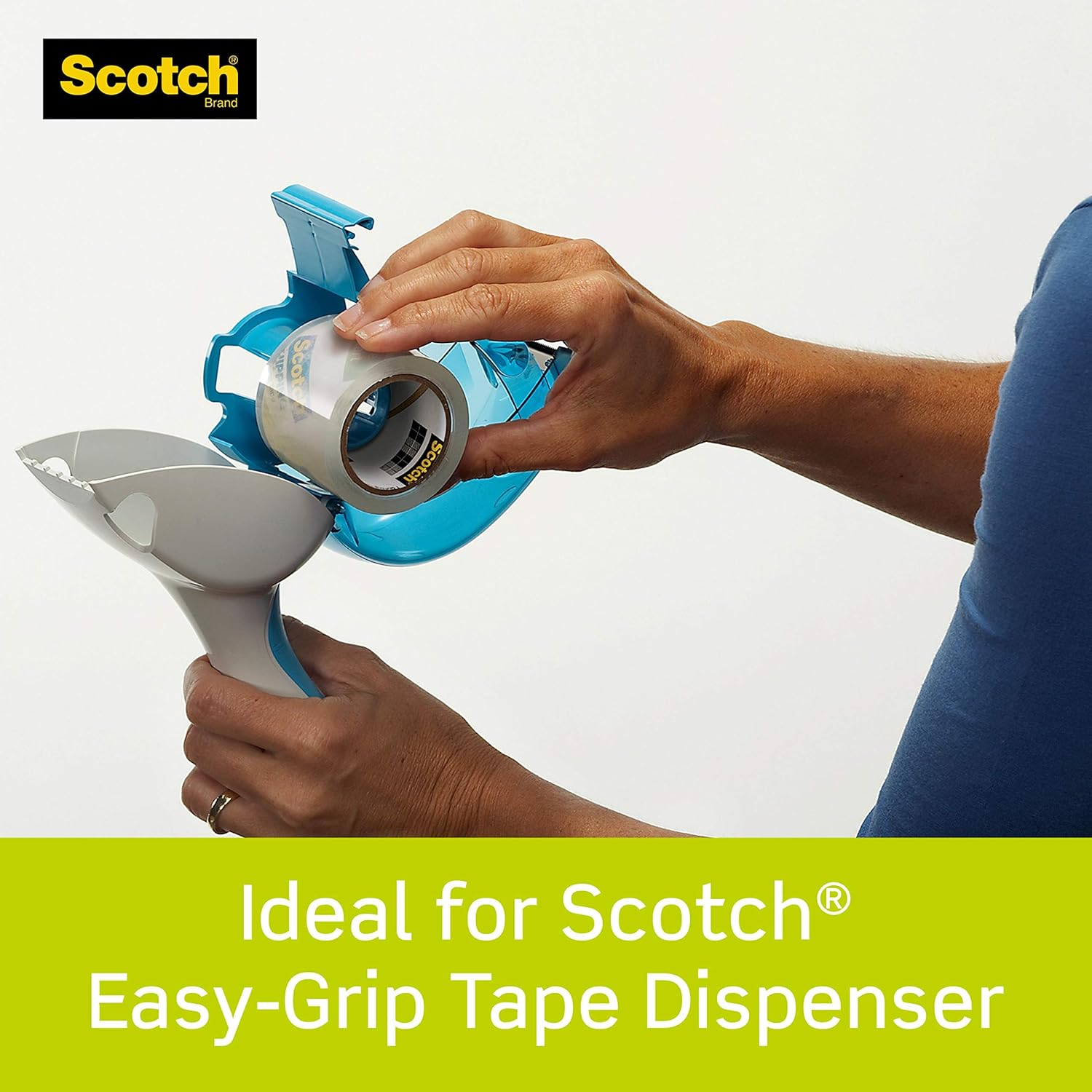 Scotch Sure Start Shipping Packaging Tape, 6 Rolls, 1.5 Inch Core, 1.88" x 25 Yards, Great for Packing, Shipping & Moving, Clear (DP-1000RF6) : Office Products