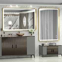 Hasipu 40×30 Inch LED Bathroom Mirror with