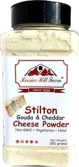 Stilton-Käse-Pulver g.U. (300 g) Einfache Zutat und Pikantes Topping von Hoosier Hill Farm