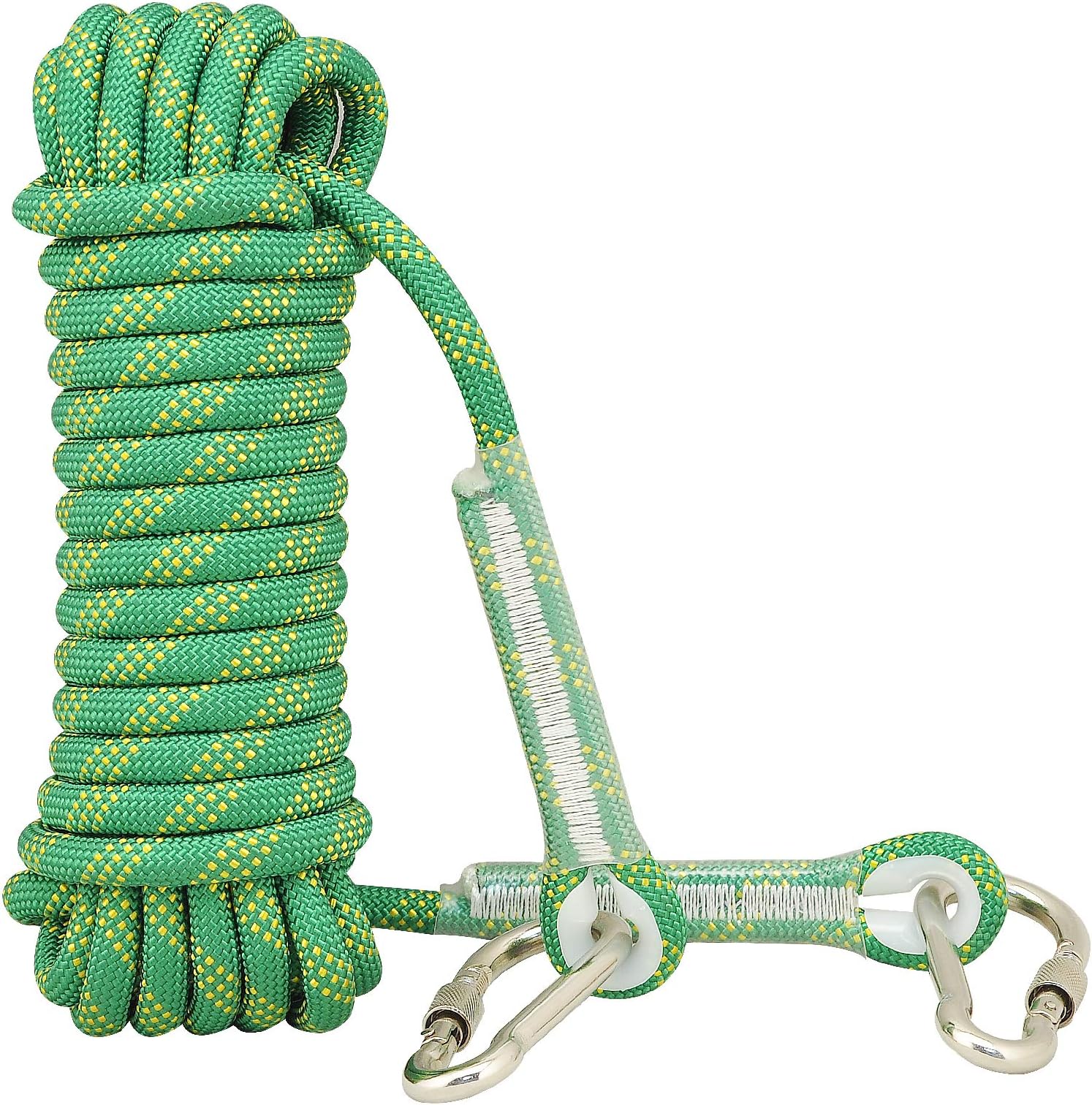 Syiswei Rock Climbing Rope 12MM, (10m,32ft)(20m,65ft) (30m,98ft) Static Outdoor Climbing Rope, Safety Rope Tree Swing Climbing Rope