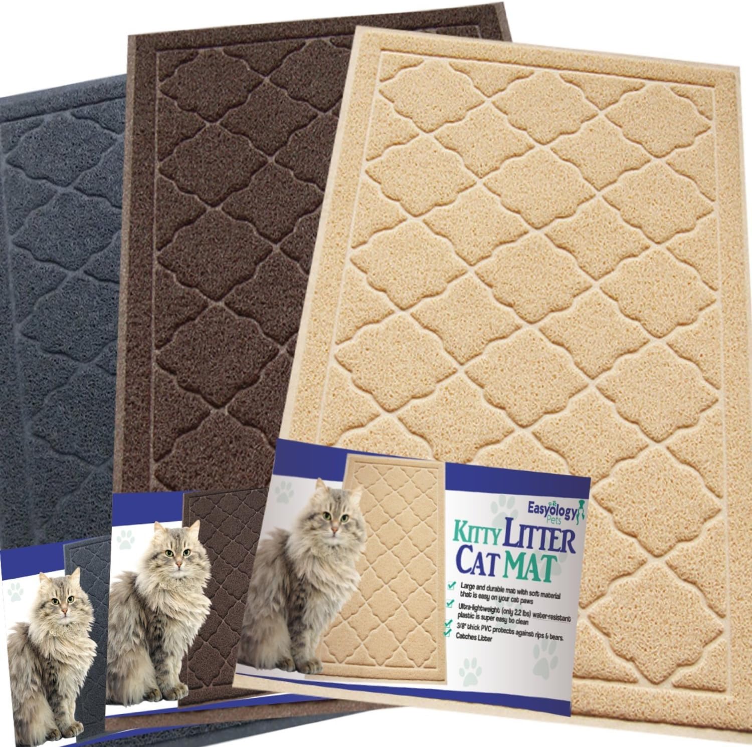 easyology cat litter mats