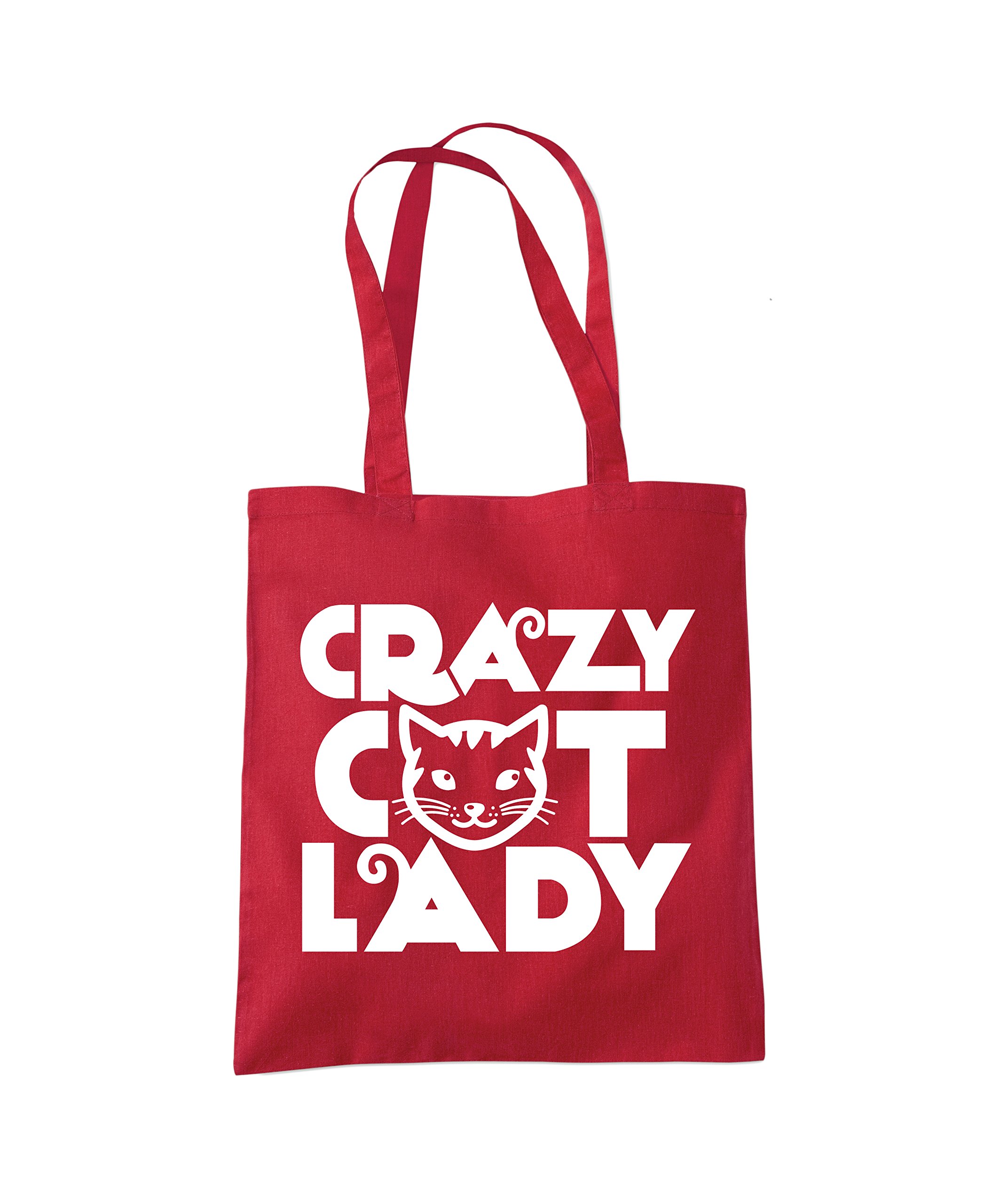 HotScamp Crazy Cat Lady Tote Bag - red One Size