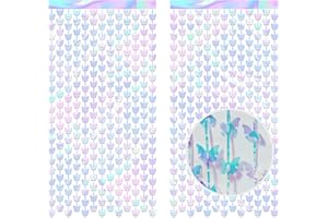 GREATRIL Butterfly Fairys Photo Booth Backdrop Party Decor - Iridescent Purple Butterfly Fairys Birthday Decorations Supplies