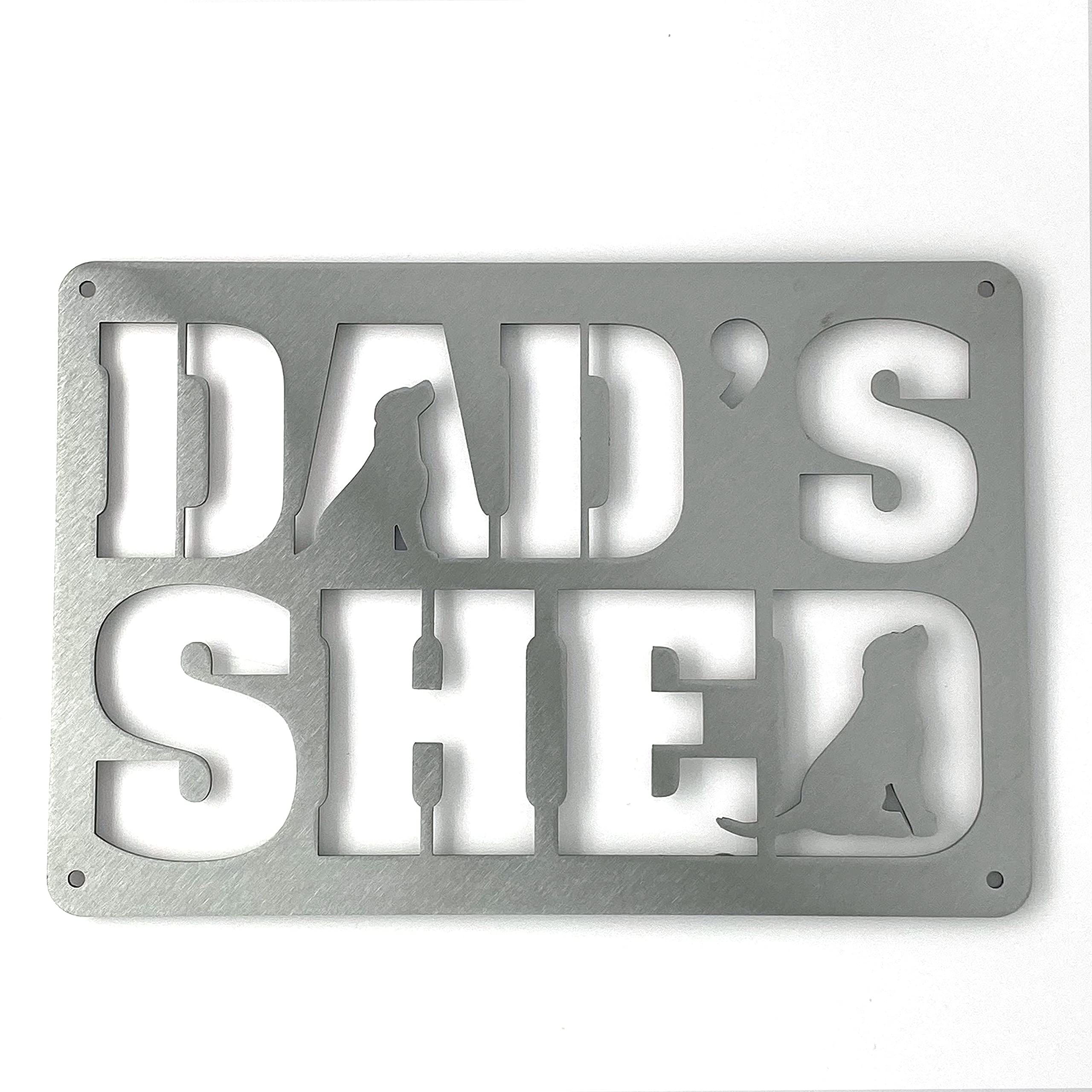 Image Industry Dads Shed Labrador - Rustic Garden Sculpture