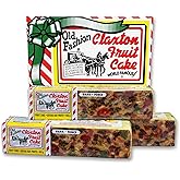 Claxton Fruit Cake – 3-1 Lb. DARK Recipe | Old Fashioned Holiday Fruitcake Packed in our Traditional Claxton Carton | A Holid