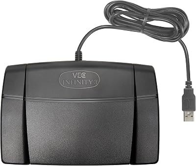 Executive Communication Systems Infinity IN-USB-2 USB Foot Pedal Transcriber