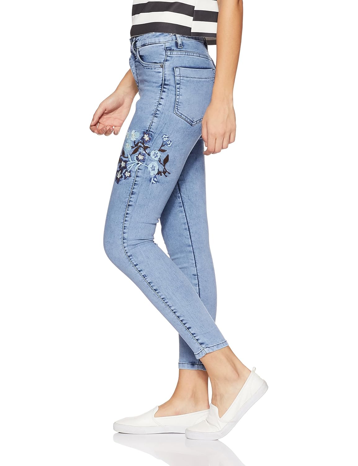 aka chic women's regular rise skinny jeans