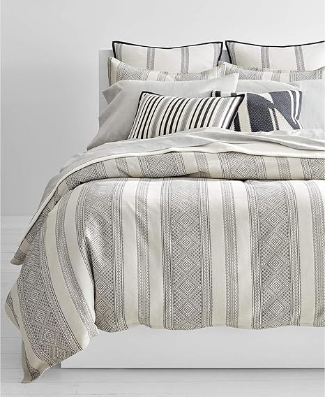 Amazon Com Lauren Ralph Lauren Taylor Woven Stripe Full Queen