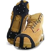 MaxxDry Grip On Ice Climbing Crampons Cleat, Brown, Minimalist Style