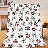 Boston Terrier Throw Blanket French Bulldog Frenchie Puppy Stuff Gifts for Dog Lover Kids Girls Boys Adults Women Men Soft Cozy Warm Plush Fluffy Fuzzy Fleece Blanket Decor 40''X50''