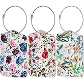 Fishent Luggage Tag, 3 Pack Travel Cruise Luggage Tags for Suitcases, Cute Suitcase Tags Identifiers Bag Tags with Privacy Flap, Baggage Name Tag for Women Men Luggage Backpack Handbag School Bag