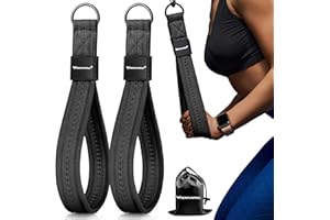 RENRANRING Tricep Rope Cable Attachment Handles for Gym, 13inch Exercise Handles, Tricep Pull Down Attachments Rope for Pilates, Yoga, Strength Trainer, Physical Therapy, Stretch, Recovery