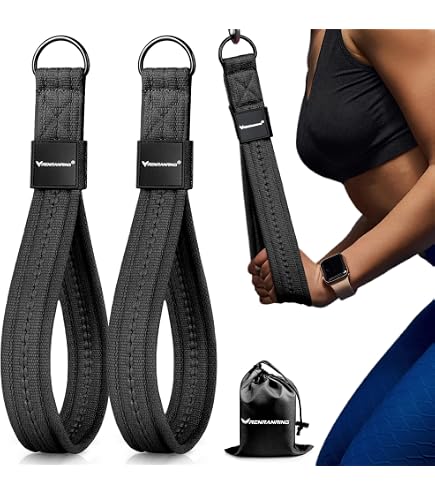 thumbnail image 2 of Bosaen Tricep Rope Cable Attachment, 3 Lengths Of Handles In 1 Rope For Greater Range Of Motion, Tricep Pull Down Rope For Push Downs, Crunches 2 of 11