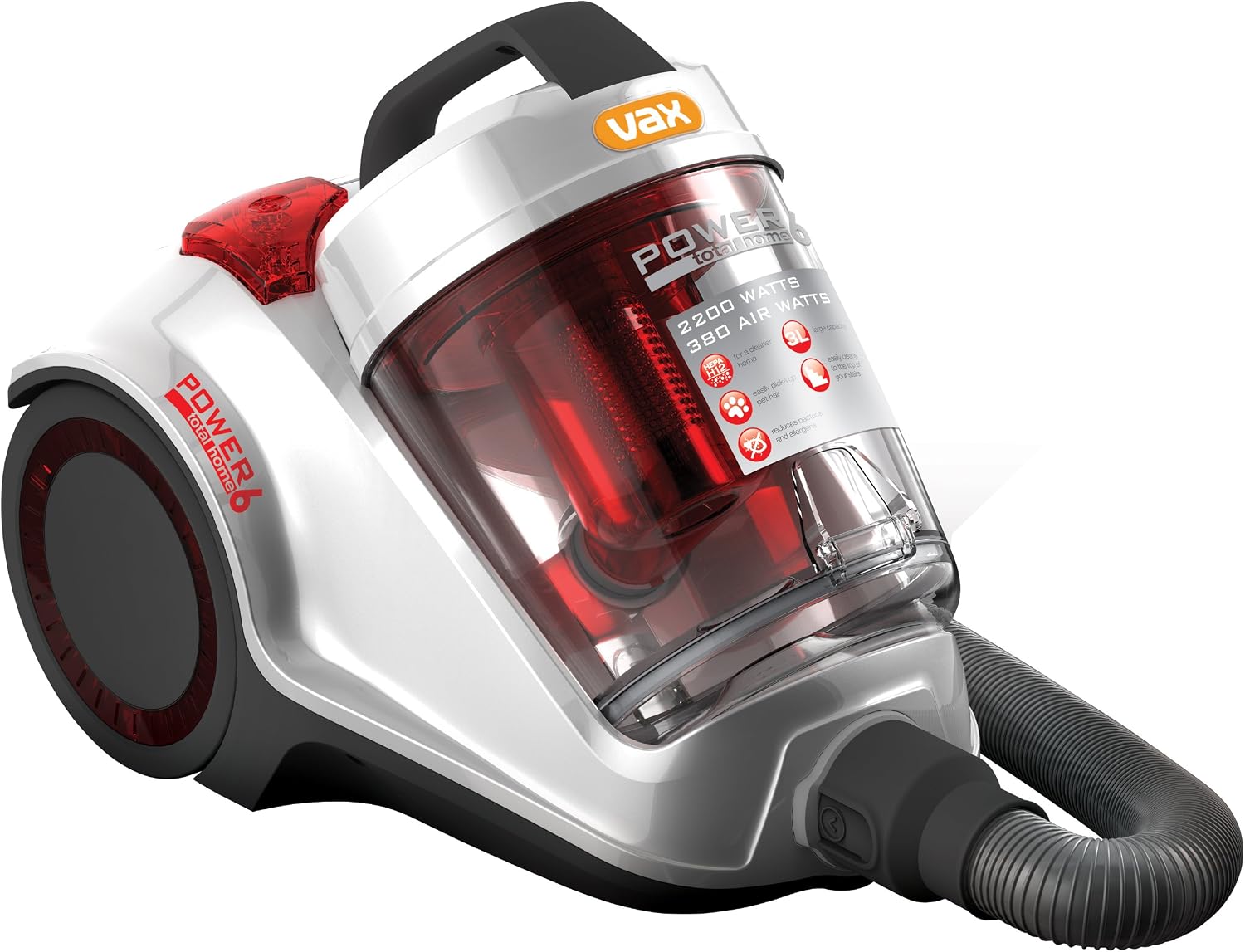 Vax C89 P6N T Power 6 Total Home Bagless Cylinder Vacuum Cleaner 