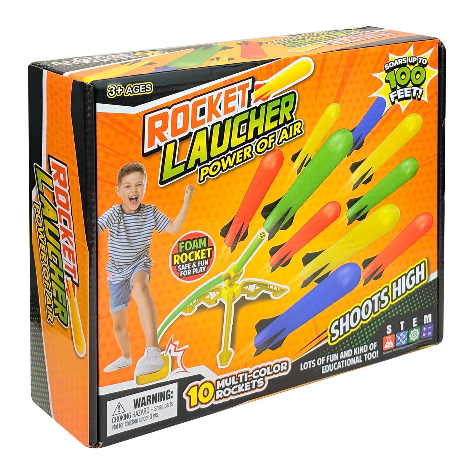 Photo 1 of ***MISSING PARTS***
Hopture Rocket Launcher Power Air Toy Set with 10 Multi-Color Foam Rockets Launch Pad, Outdoor Activity Game