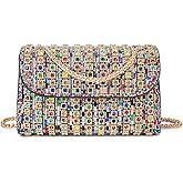 SYMENGR Women's Evening Handbags Rhinestone Purse Crystal Evening Clutch for Women Formal