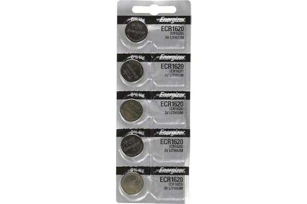 Energizer CR1620 Lithium Battery, Card of 5ORMD