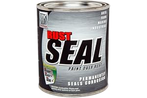 KBS Coatings 4402 Satin Black Rustseal -1 quart, Covers 50 Sq Ft, Proven Rust Prevention