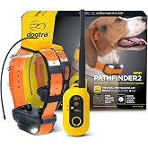 Dogtra Pathfinder 2 GPS Dog Tracker e Collar 9 Mile Long Range LED Light No Monthly fees Free App Waterproof Smartwatch Control Satellite Real Time Tracking Multiple Dogs Smartphone Required
