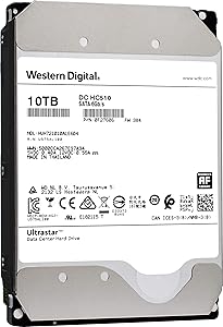 HGST WD Ultrastar DC HC510 10TB 7200 RPM SATA 6Gb/s 3.5" Helium Platform Enterprise Hard Disk Drive - HUH721010ALE604 (0F27606)