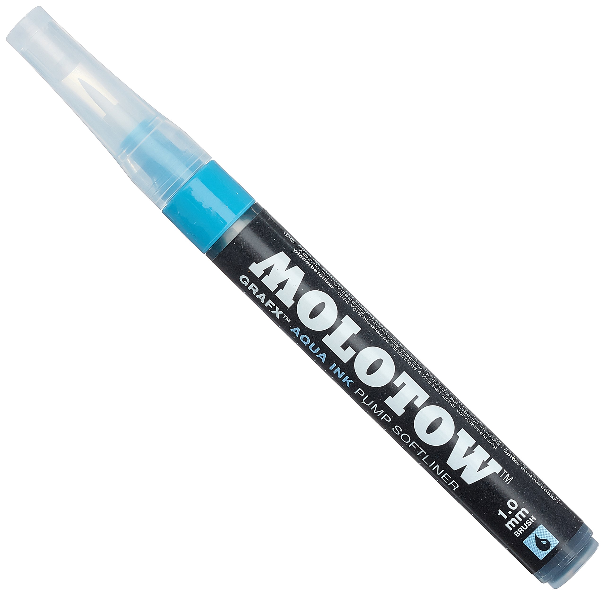 Molotow Aqua Pump Softliner 1 mm Pack of 6 Cyan