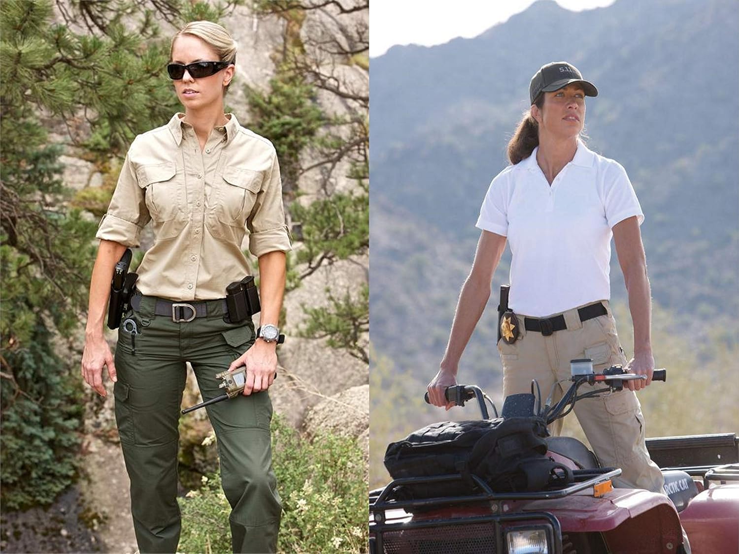 5.11 Women's Taclite Pro Tactical 7 Pocket Cargo Pant, Teflon Treated, Rip and Water Resistant, Style 64360: Clothing