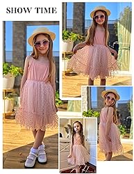 Arshiner Kids Girls Tutu Dress Dusty Pink Tulle