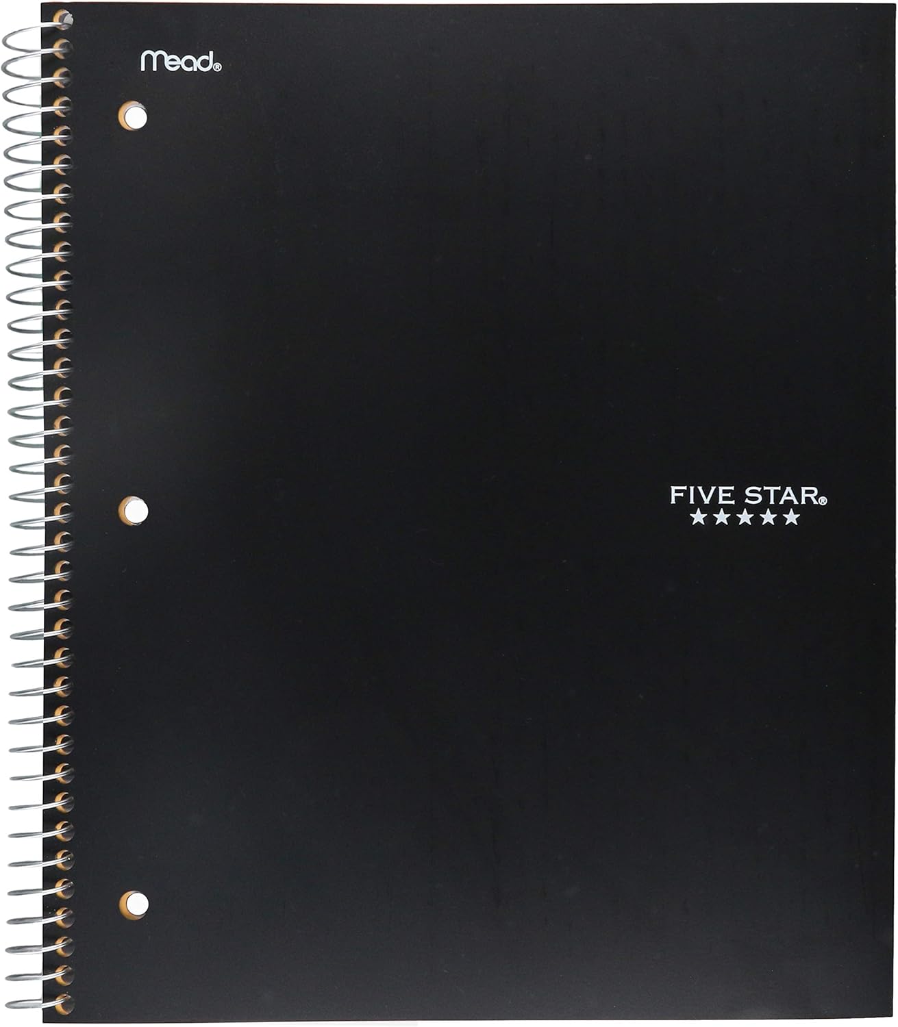 Five Star Spiral College Ruled Notebook, 1 Subject, Wired Note Book with Pockets, 100 Sheets (6 pack) : Office Products