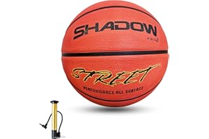 GX TOUR+ Outdoor Basketball 29.5". Enhanced grip and Durable Rubber for Outdoor Street Play. men and women's. Official weight Size.7 Street Ball for Youth & All Ages - Pump Included for Easy Inflation