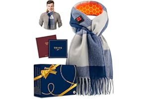 PEONYRISE Heated Scarf for Women Men Warm Gift Idea with 5000mAh Battery Pack