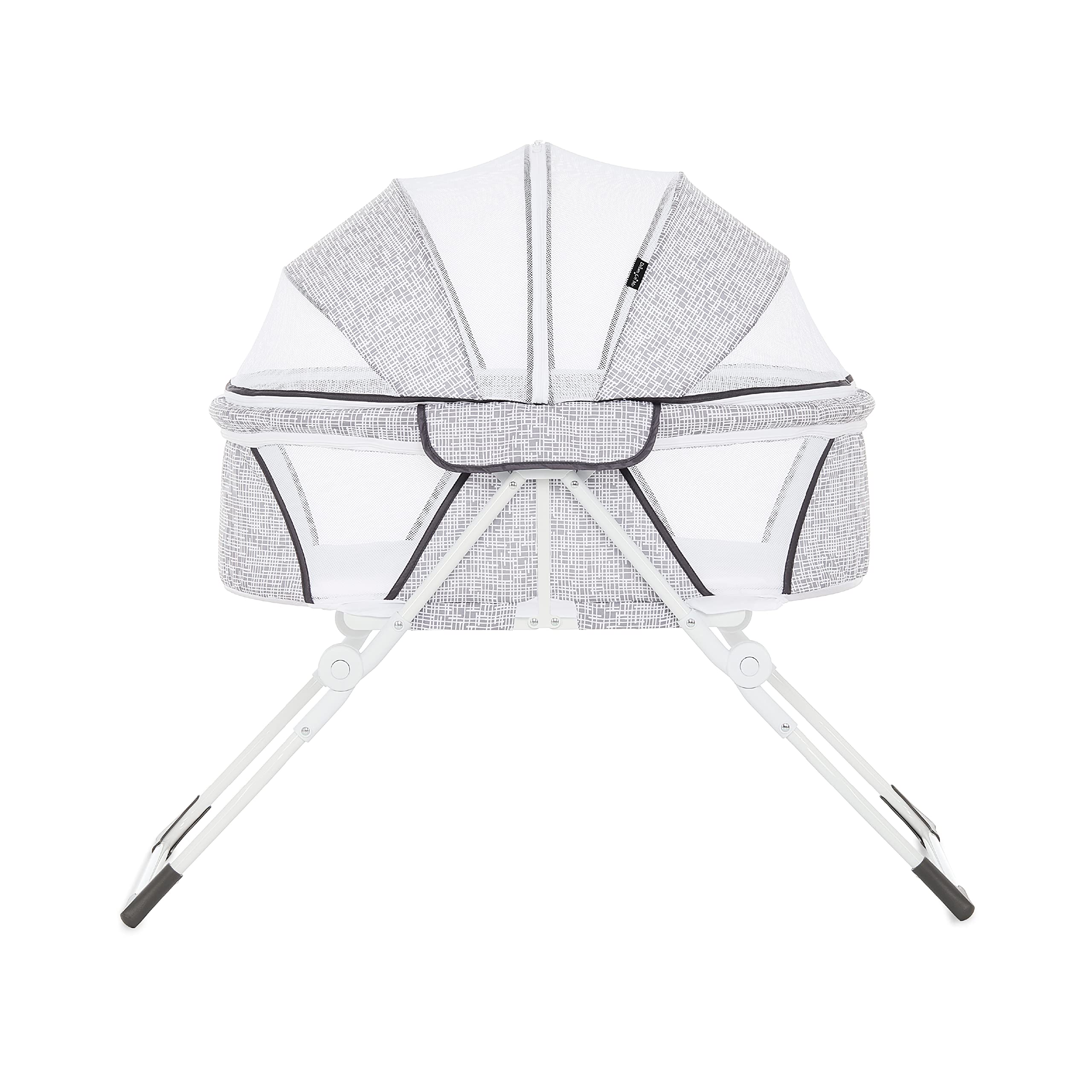 Dream On Me Karley Plus Baby Bassinet, Lightweight Compact Portable Bassinet, Easy and Quick Fold with Removable Double Canopy, Breathable Mesh Design, Cool Grey Image Dream On Me Karley Plus Baby Bassinet, Lightweight Compact Portable Bassinet, Easy and Quick Fold with Removable Double Canopy, Breathable Mesh Design, Cool Grey Image