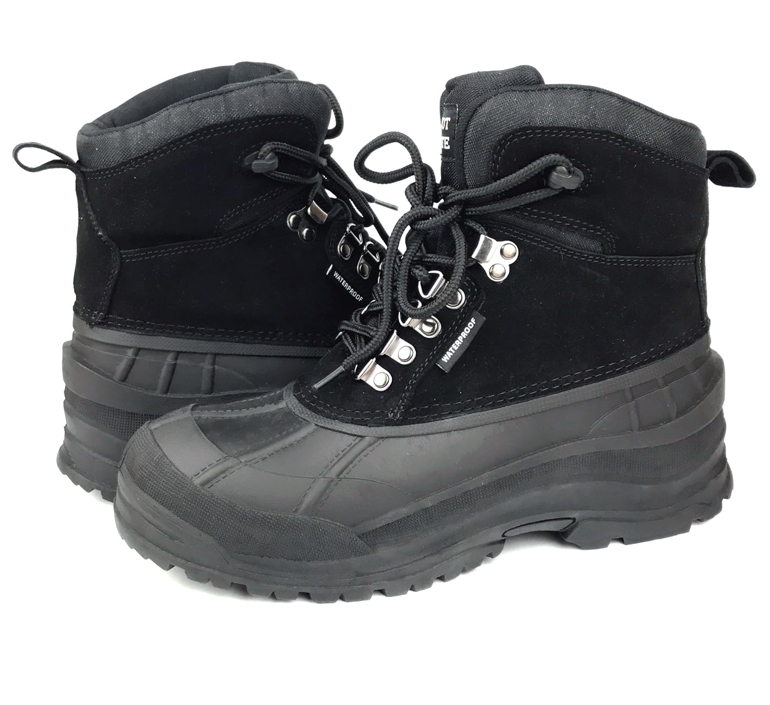 labo leather waterproof winter duck snow boots