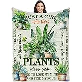 Lussues Nee Plant Blanket for Plant Lover,50 * 60in Throw Blanket for Women Girls