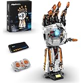 BrixVibe Technic RC Robotic Hand Building Set with for Teens Age 14+ | Dual Model Cyberpunk Mechanical Bionicle Arm with Light Motors 1622 PCS for Adults