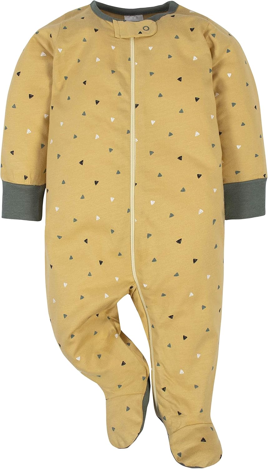 Gerber Baby Boys' 4 Pack Sleep N' Play Footie: Clothing