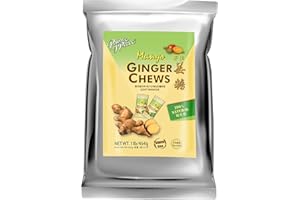 Prince of Peace Ginger Chews with Mango, 1 lb. – Candied Ginger – Mango Candy – Mango Ginger Chews – Natural Candy